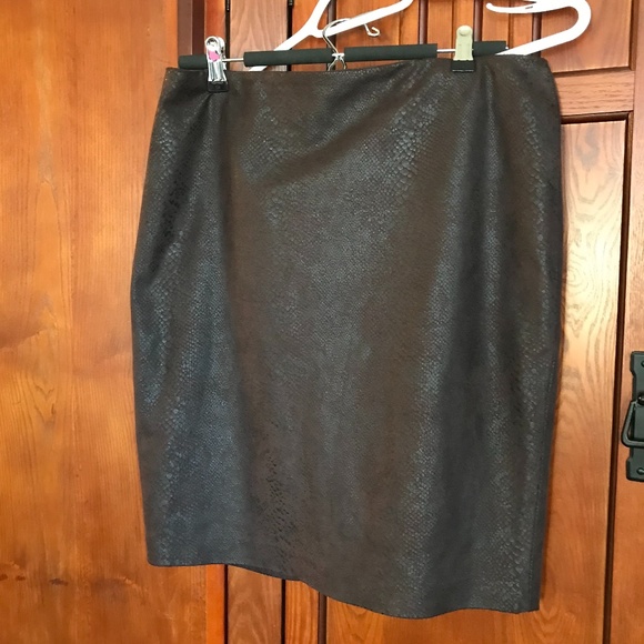 Brown "Snakeskin" Skirt, Sz4P.               DP-01 - Picture 1 of 7
